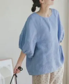 アーバンリサーチドアーズ✴︎リネンバルーンスリーブブラウス 