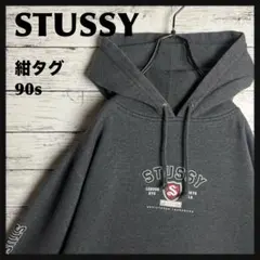 h*e様 STUSSY◎紺タグ 90s パーカー D103