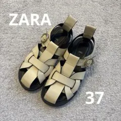 ZARA グルカサンダル アイボリー 37のサムネイル