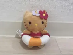 ハローキティ　日焼け　浮き輪付きマスコット