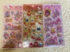 サンリオ　キティ.マイメロ立体ぷくぷく シール　3点セット