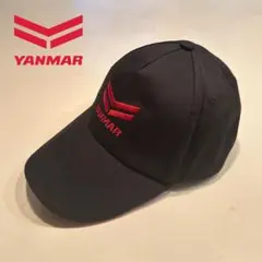 YANMAR ロゴ入り非売品ワークキャップ　ブラック/レッド　size Freeのサムネイル