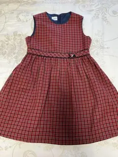 familiar チェック柄 ワンピース 120