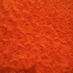 オレンジ ボア・ファー生地 120cm x 60cm