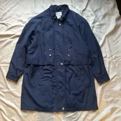 ネイビー ナイロンコート ギミックコート