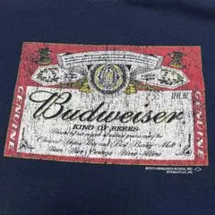00s バドワイザー ロゴ ビール 企業 フェード tシャツ