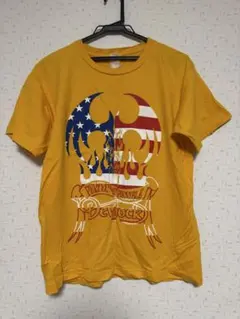 Devilock イエロー Tシャツ アメリカ国旗デザイン M