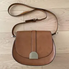ZARA ショルダーバッグ 肩かけバッグ キャメル