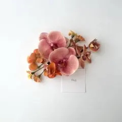 terracotta-S ヘッドドレス　アーティフィシャルフラワー　ヘッドパーツ