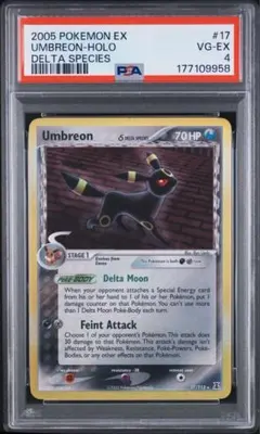 Umbreon ブラッキー δ ★ 拡張パックPSA4 英語版
