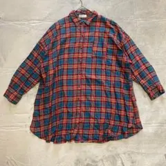 【hyphen world gallery】赤青チェック柄長袖シャツ★のサムネイル