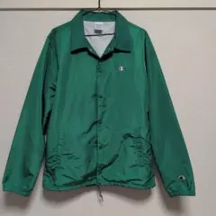 Champion コーチジャケット グリーン M