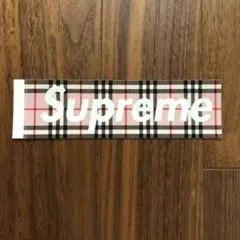 Supreme Burberry コラボ ステッカー コラボ