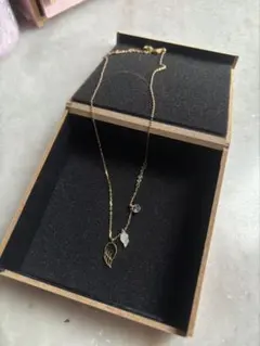 228N 2連CZダイヤネックレス K18コート ゴールド 上品 高見え 人気 