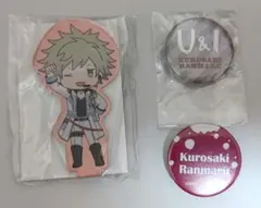 黒崎蘭丸 アクリルスタンド・缶バッジセット