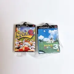 プレイステーション ゲームパッケージミニチュアチャーム 2個セット①