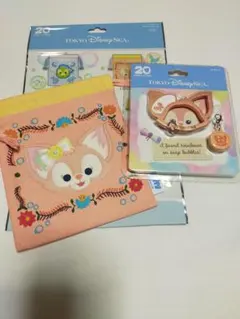 ディズニーシー ダッフィーとフレンズ 20周年 リーナベル 巾着 カラビナ