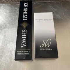 【シロワカ】薬用リンクルケア美白リキッドファンデーションLO＆薬用クリーム