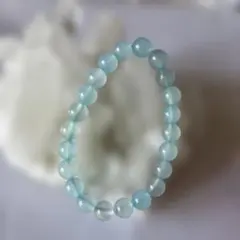 青色系 天然石ビーズブレスレット