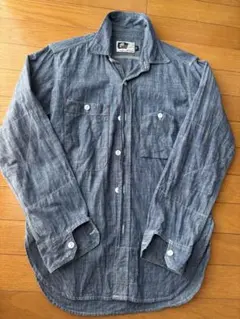 エンジニアガーメント　シャンブレーカバーオールシャツ Engineered Garments エンジニアードガーメンツ WORKADAY ボタン