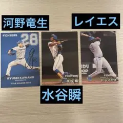 北海道日本ハムファイターズ　2025 プロ野球チップス　水谷瞬　レイエス　など