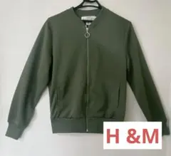 H &M ジップアップブルゾン