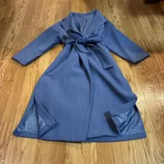 GRL青いロングコート ベルト付き