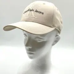 【天空様専用】Calvin Klein　CKロゴ刺繍 キャップ 帽子 ベージュ