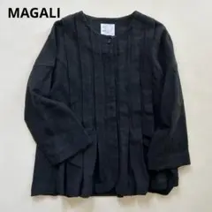 マガリ　トリプルウォッシュリネン・タックジャケット