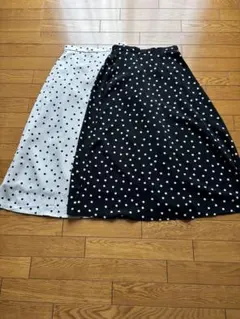 ★【未着用有】★◆ドット♪ロングスカート♪２点◆