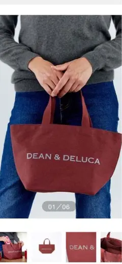 美品DEAN & DELUCA 2024年チャリティートート　レッドビーンズＳ