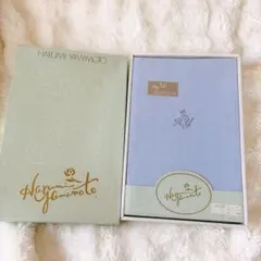 【新品未使用】HARUMI YAMAMOTO シングル シーツ 綿100% 水色