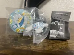 サンリオ ペックル缶バッジ＆めがねっこちゃん シナモロール 2点セット
