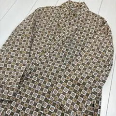 60'sビンテージ古着！アメリカ製 St.Moriz 総柄 コットン ガウン