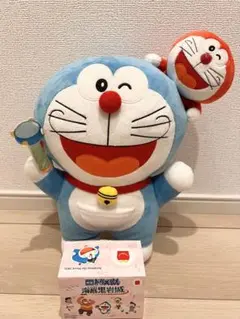ドラえもんひみつ道具BIGぬいぐるみ&マクドナルドおもちゃ&村上バッチ3個セット ドラえもんひみつ道具BIGぬいぐるみ&マクドナルドおもちゃ&村上バッチ3