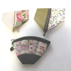 ハンドメイド　小銭入れ　3点セット