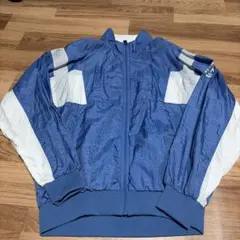 値下げ　le coq sportif ナイロンジャケット 青/白　古着