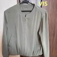 カーキ色 ジップアップジャケット Mサイズ