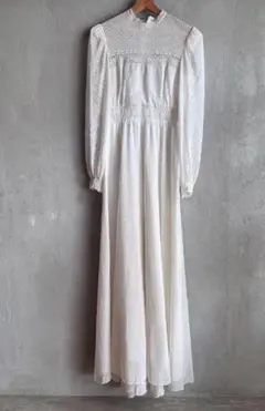 美品!アンティークドレス　総レース