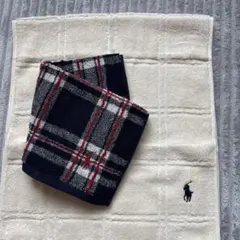 ポロ・ラルフ・ローレン フェイスタオル チェック柄