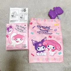 メルカリ便　マクドナルド　マイメロディー＆クロミのリボンチャーム巾着