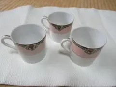 美品 大正時代◆オールドノリタケ 日本陶器 ヤジロベー印 エスプレッソカップ3客