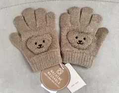 【新品タグ付き】プティマイン　くまちゃんの手袋　Mサイズ