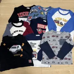 はたらく車系長袖カットソー8点セット100サイズ