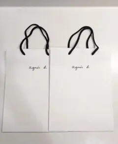 【agnes b. 】ショップ袋 2枚セットのサムネイル