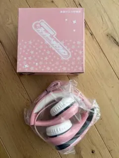 ピンク 有線ヘッドホン 箱付き