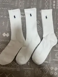 Polo Ralph Lauren 白色ソックス 3足セット 25-27cm