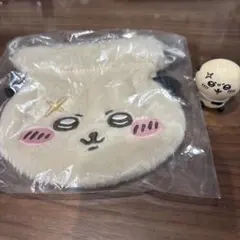 ちいかわ　おかお巾着2 ラッコ ミニフィギュア　2点