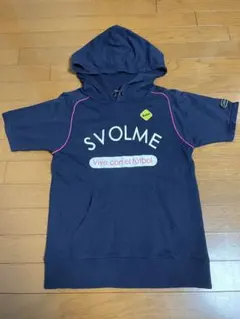 SVOLME フード付きネイビーパーカー