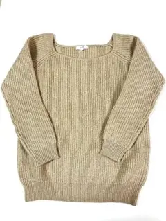 ロペ　7部袖ニット ラメ入り